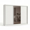 Ver imagem 3 de Guarda-Roupa Grande Casal 3 Portas de Correr com 1 Espelho e 6 Gavetas Vit