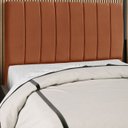 Ver imagem 2 de Cabeceira Casal 140cm Arlla Suede Terracota Rm