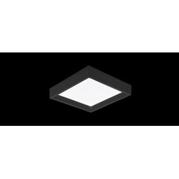 Plafon Deep Led Recuado 24w 1500lm 3000k Preto 25x25cm Sth20904pto/30 Stella Cor: Preto; - 1