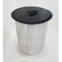 Ver imagem 6 de Kit Lixeira de Embutir 5Lt 20x23 Inox 304 e Dosador Liquido Black Matte - Preto Fosco