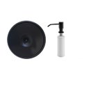 Ver imagem 1 de Kit Lixeira de Embutir 5Lt 20x23 Inox 304 e Dosador Liquido Black Matte - Preto Fosco