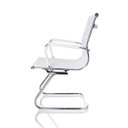 Ver imagem 4 de Kit  4 Cadeiras Fixas Interlocutor Charles Eames Esteirinha Branca 11A