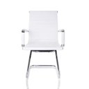 Ver imagem 3 de Kit  4 Cadeiras Fixas Interlocutor Charles Eames Esteirinha Branca 11A