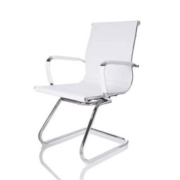 Kit  4 Cadeiras Fixas Interlocutor Charles Eames Esteirinha Branca 11A - 2