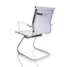 Kit  2 Cadeiras Fixas Interlocutor Charles Eames Esteirinha Branca 11A - 5