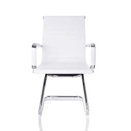 Kit  2 Cadeiras Fixas Interlocutor Charles Eames Esteirinha Branca 11A - 3