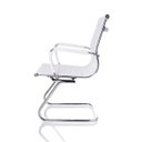 Ver imagem 4 de Kit 2 Cadeiras Fixas Interlocutor Charles Eames Esteirinha Branca 11A