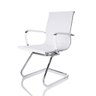 Kit  2 Cadeiras Fixas Interlocutor Charles Eames Esteirinha Branca 11A - 2