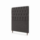 Ver imagem 4 de Cabeceira para Cama Solteiro Estofada Captone 0,88 Mtsluna Vilajo: Suede Crush Cacau