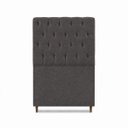 Ver imagem 3 de Cabeceira para Cama Solteiro Estofada Captone 0,88 Mtsluna Vilajo: Suede Crush Cacau