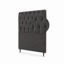 Ver imagem 5 de Cabeceira para Cama Solteiro Estofada Captone 0,88 Mtsluna Vilajo: Suede Crush Cacau