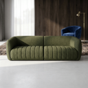 Ver imagem 1 de Sofá Orgânico Oslo 252cm Linho Premium Design Curvo Minimalista Escandinavo para Sala de Estar Luxo: