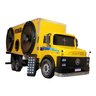 Caminhão 1113 Baú Caixa de Som Bluetooth Usb Aux Miniatura - Amarelo - 1