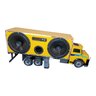 Caminhão 1113 Baú Caixa de Som Bluetooth Usb Aux Miniatura - Amarelo - 7
