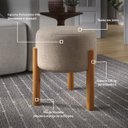 Ver imagem 4 de Puff Banqueta Thor para Sala de Estar:areia