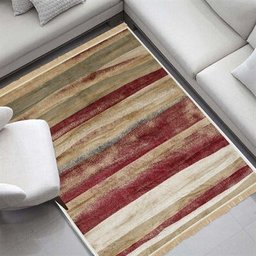 Tapete Belga 2,00 x 2,50 Listrado Verde Vermelho Bege Buchara - 2