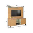 Ver imagem 3 de Rack com Painel Home para Tv Até 55 Polegadas 136cm Grécia - Madeirado com Off White