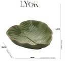 Ver imagem 4 de Prato Folha Decorativa de Cerâmica Banana Leaf Verde 16x16x3cm | Casa Del Grande