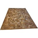 Ver imagem 1 de Tapete de Couro Marrom 2,00x3,00 com Borda Pç 10x10cm