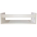 Ver imagem 2 de Prateleira Estante Nicho Organizador Suporte Parede Montessoriano Livros Revistas Pelúcias Branca 45