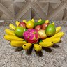 Fruteira Fruta de Mesa em Formato de Banana Artesanato Rústico Feito de Madeira super resistente ide - 1