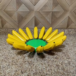 Fruteira Fruta de Mesa em Formato de Banana Artesanato Rústico Feito de Madeira super resistente ide - 6