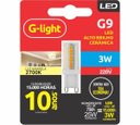 Ver imagem 1 de Kit com 2 Peças da Lâmpada Led Ence G9 Ceramica Clara 3w 2700k 220v- Glight