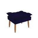 Ver imagem 7 de Kit 02 Poltronas + Namoradeira + Puff Opala Balaqui Decor Azul Marinho