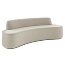 Ver imagem 2 de Sofá Decorativo 3 Lugares 210cm Bélgica Curvo Veludo Creme G15 - Gran Belo