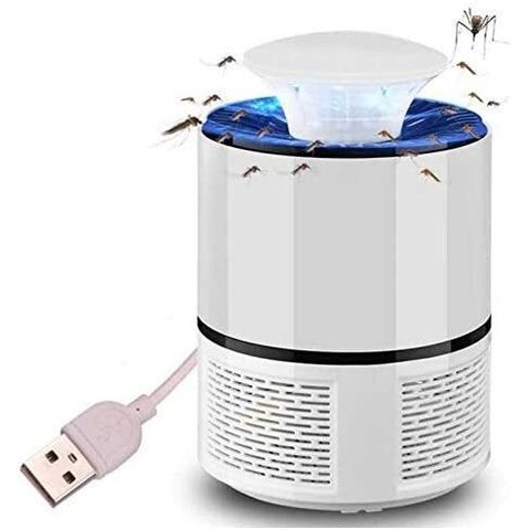 Mosquiteiro Repelente Armadilha Mata Mosquito LED Dengue Eletrico UV Zika 365 BRANCO