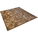 Ver imagem 2 de Tapete de Couro Marrom 2,00x2,50 com Borda Pç 10x10cm