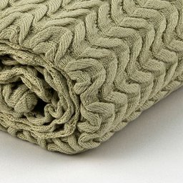 Manta de Tricot Neville Areia Blue Gardenia - 3