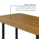 Ver imagem 7 de Mesa de Jantar 8 Lugares Tampo de MDF 200x90cm Itália Marrom Preto/Marom