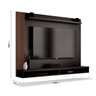 Painel para TV Dijon Preto com Naturale - Edn Móveis - 6