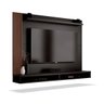 Painel para TV Dijon Preto com Naturale - Edn Móveis - 2