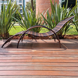 Espreguiçadeira de Piscina Copacabana Fibra Sintética - Argila - 3 Espreguiçadeira de Piscina Copacabana Fibra Sintética - Argila - 3