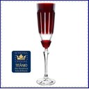 Ver imagem 2 de Kit 4 Taça Cristal Bohemia Lapidada para Chá mpagne Modelo Elizabeth Colorida - Colorido