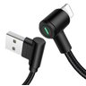 Cabo Carregador Usb Led Lightning 90º 2.5a 180cm - Preto Mcdodo - 1