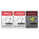 Ver imagem 1 de Combo 10 Placas de Sinalização Atenção Protetor Auricular Uso Obrigatório 20x30 Acesso - S-200 F9e