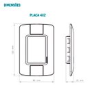 Ver imagem 2 de Kit 3 Cj 4x2 1 Tomada 2pt Tramontina Aria 20 a 250v Vermelho