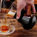 Ver imagem 3 de Jarra Passador De Café Vidro E Silicone Preto C/ Filtro Inox