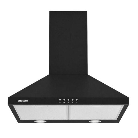 Coifa de Parede Piramidal Suggar TP0160PT 60cm Preto LED 110V
