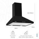 Ver imagem 4 de Coifa de Parede Piramidal Suggar TP0160PT 60cm Preto LED 110V