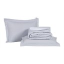 Ver imagem 2 de Kit Cobre Leito + Jogo de Cama Premier Queen 7 Peças Hipercal 200 Fios 80% Algodão, 20% Poliéster