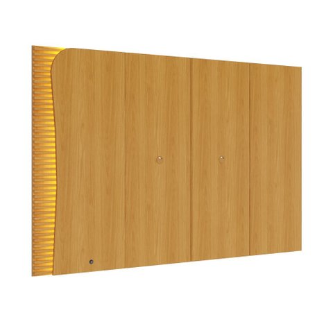 Painel Orgânico para TV até 65 Polegadas com LED e Detalhe Ripado 216cm Amalfi Colibri