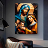 Quadro Decorativo Religioso Sagrada Familia - 200x100 Cm - 3