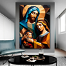 Quadro Decorativo Religioso Sagrada Familia - 200x100 Cm - 5