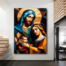Quadro Decorativo Religioso Sagrada Familia - 200x100 Cm - 2