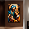 Quadro Decorativo Religioso Sagrada Familia - 200x100 Cm - 4