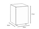 Ver imagem 4 de Kit 2 Puff Banquetas Cubo Quadrado Decorativo Couro Preto